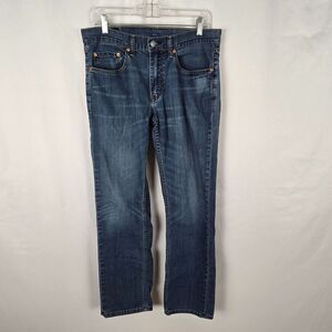 Levi's 559 Jeans Men's 34 x 31 (tag 32 x 34) Blue Dark Wash Relaxed Straight